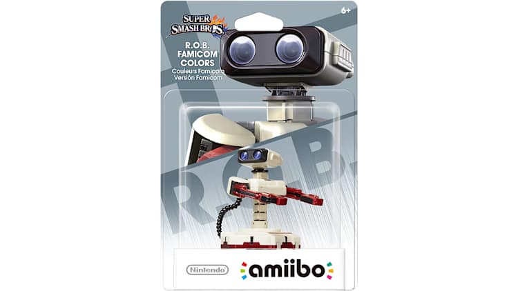 ゲームキャラクター Nintendo R.O.B. Famicom Colors amiibo Super Smash Bros. R.O.B. Famicom Colors amiibo | GameStop